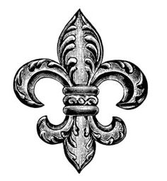 Fleur De Lis Printables French Floral Scrolls Clipart