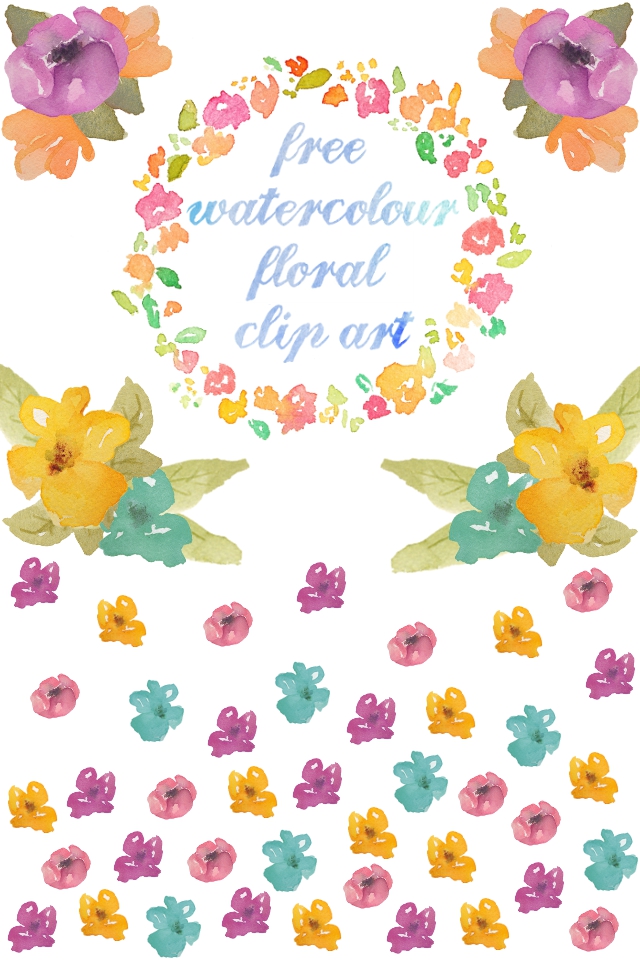 More Watercolour Floral Gathering Beauty Hd Photos Clipart