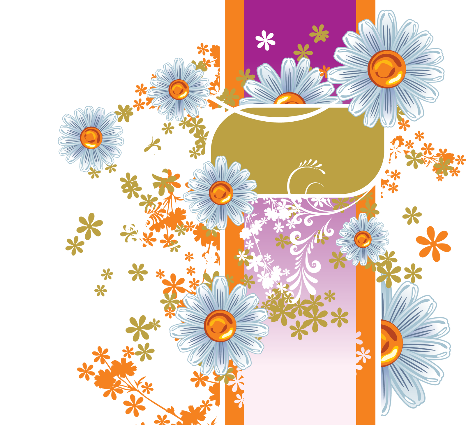 Frames Picture Flower Holi Download HQ PNG Clipart