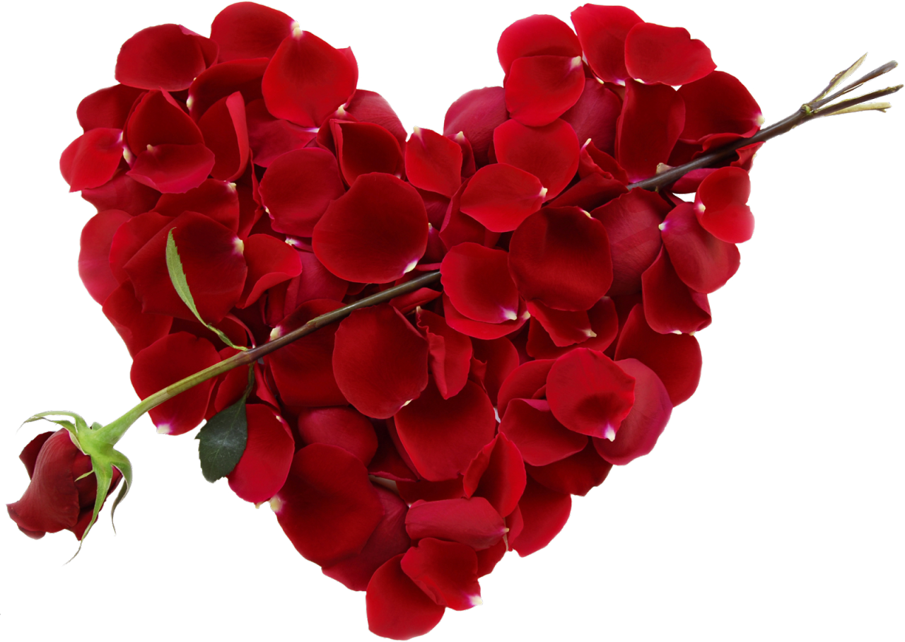 Heart Flower Gift Valentine'S Design Floral Day Clipart