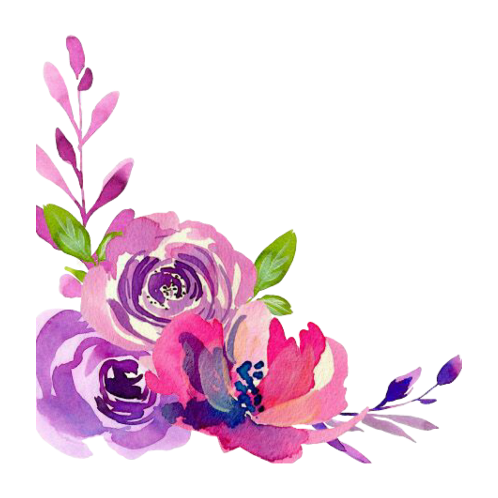 Flower Border Wallpaper Desktop Watercolor Design Floral Clipart