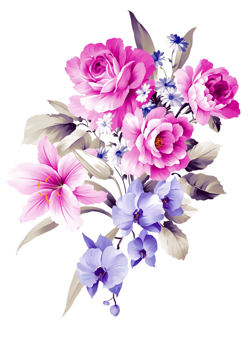 Flower Bouquet Shamrock Cut Design Bouquets Floral Clipart