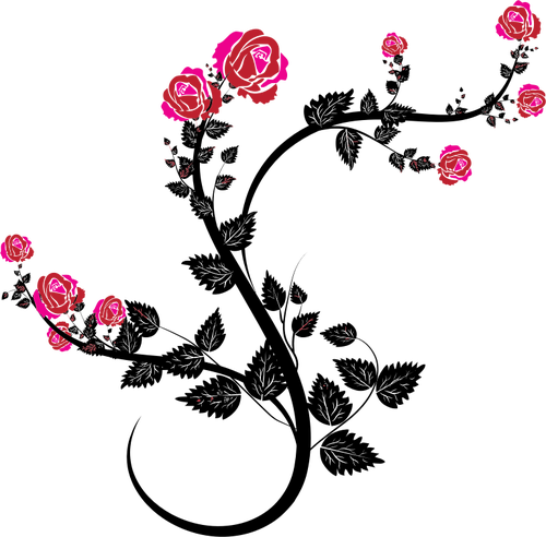Rose Branch Clipart
