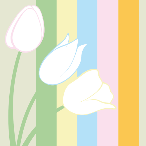 Pastel Tulips Clipart