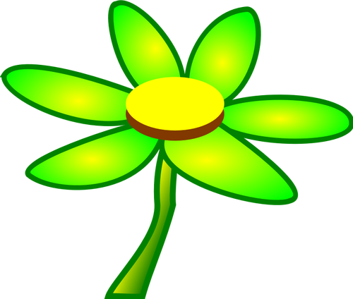 Of Fresh Green Flower Clipart