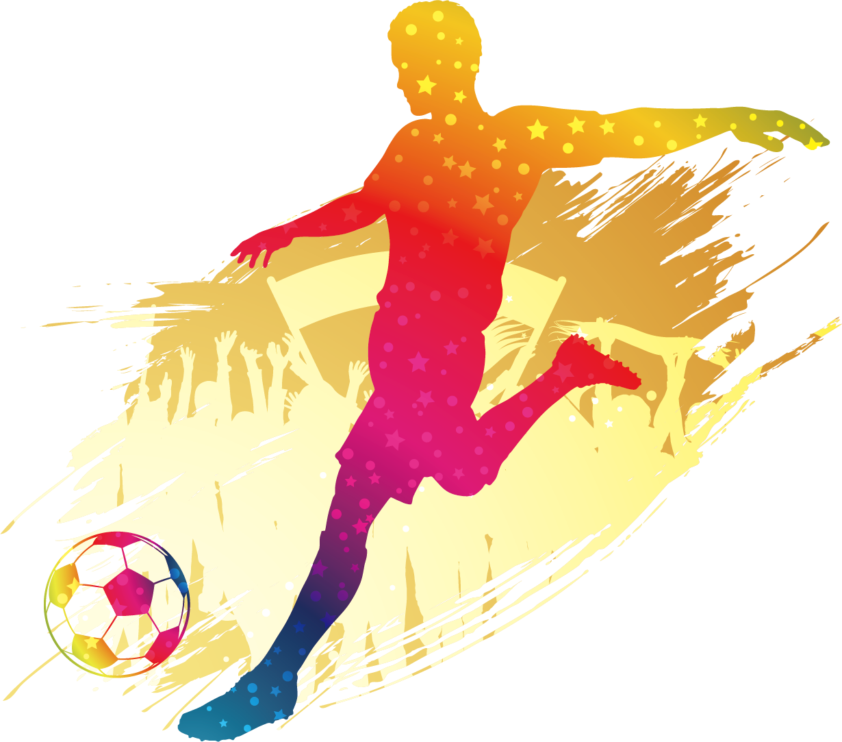 Player Football Silhouette Free PNG HQ Clipart