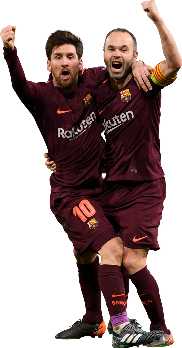 Rendering Messi Football Barcelona Player Fc Iniesta Clipart