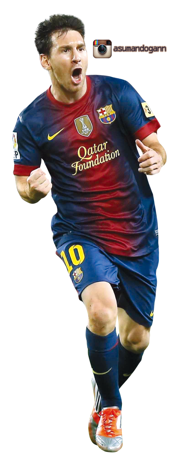 Standing Messi Athlete Football Barcelona Player Fc Clipart
