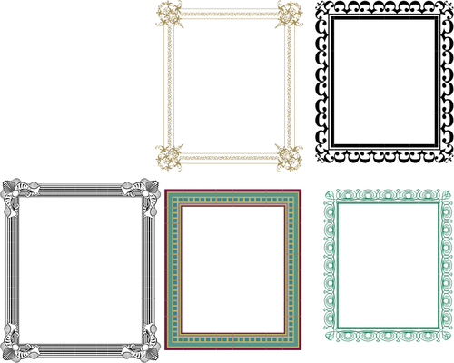 Set Of Frames Clipart