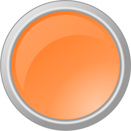 Orange Button In Gray Frame Clipart