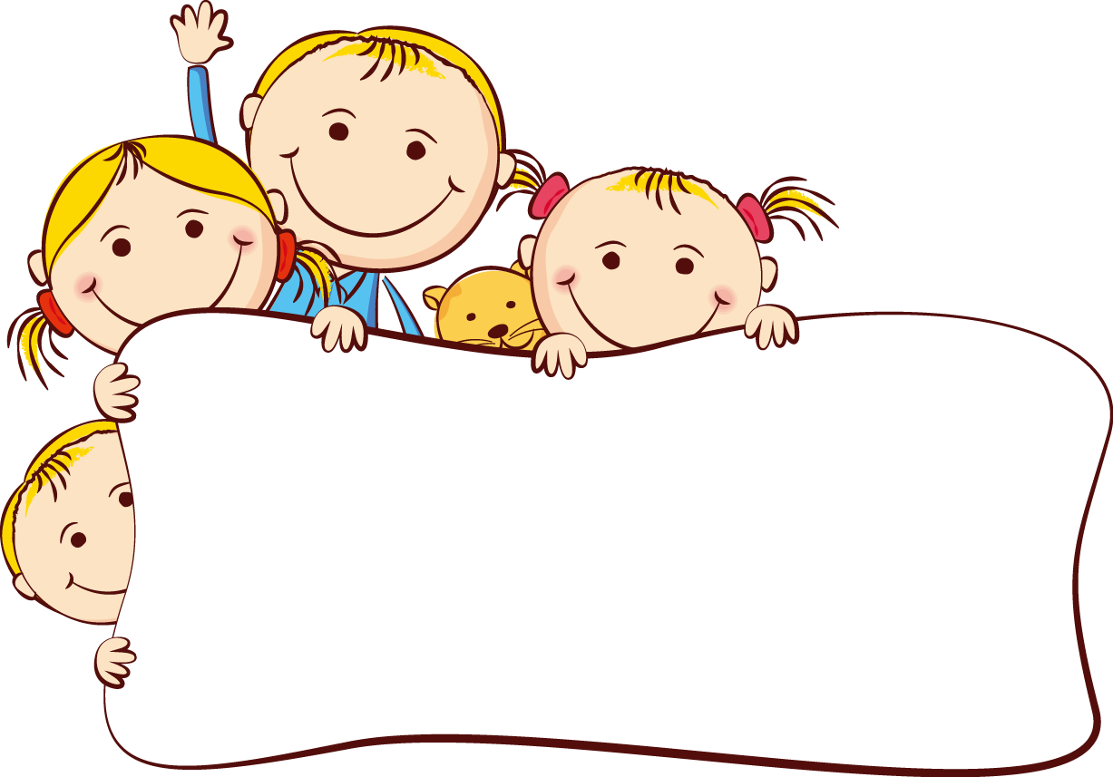 Cute Frame Kids Cartoon Drawing Free Download PNG HD Clipart