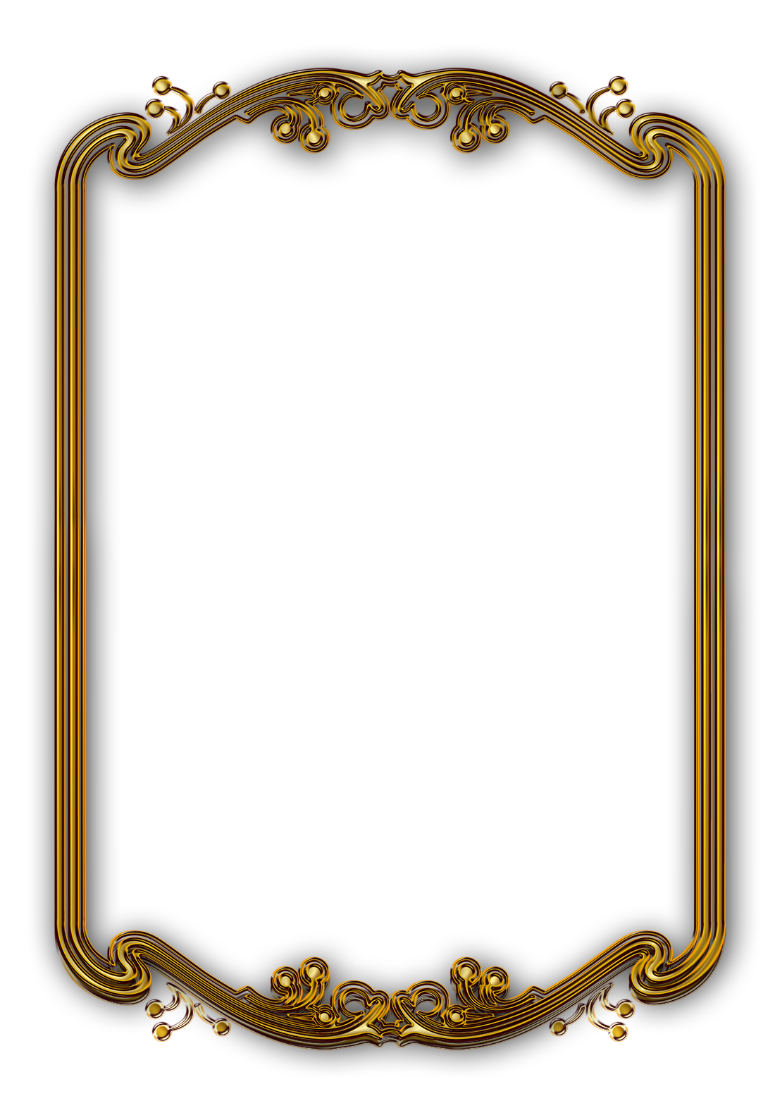 Gold Picture Frame Line Classical Free Clipart HD Clipart