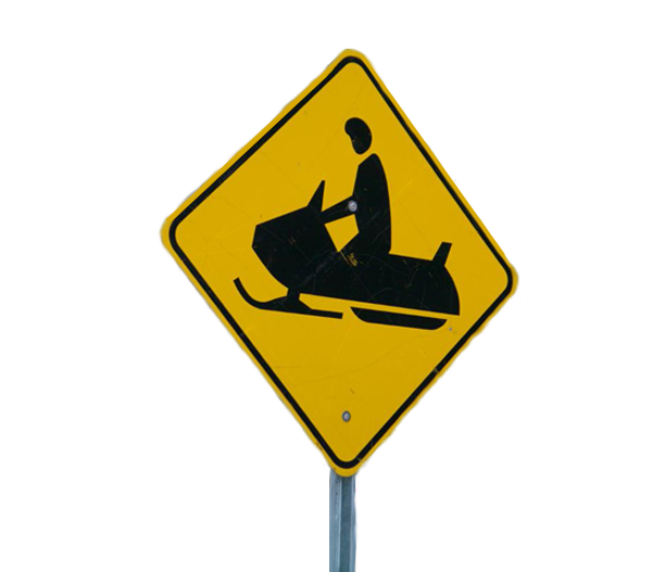 Sno Frame Sign Merge Warning Traffic Road Clipart