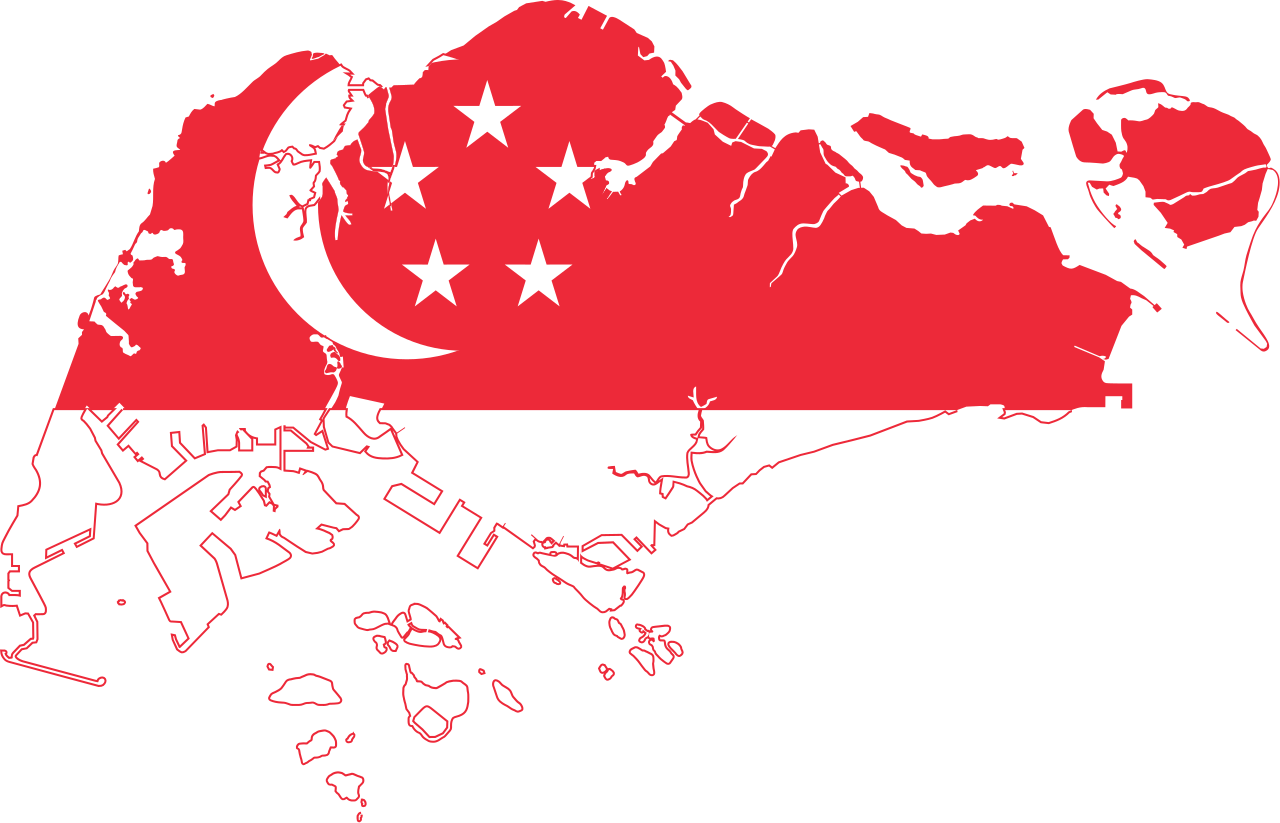 Of Flag Map National Singapore Free Frame Clipart