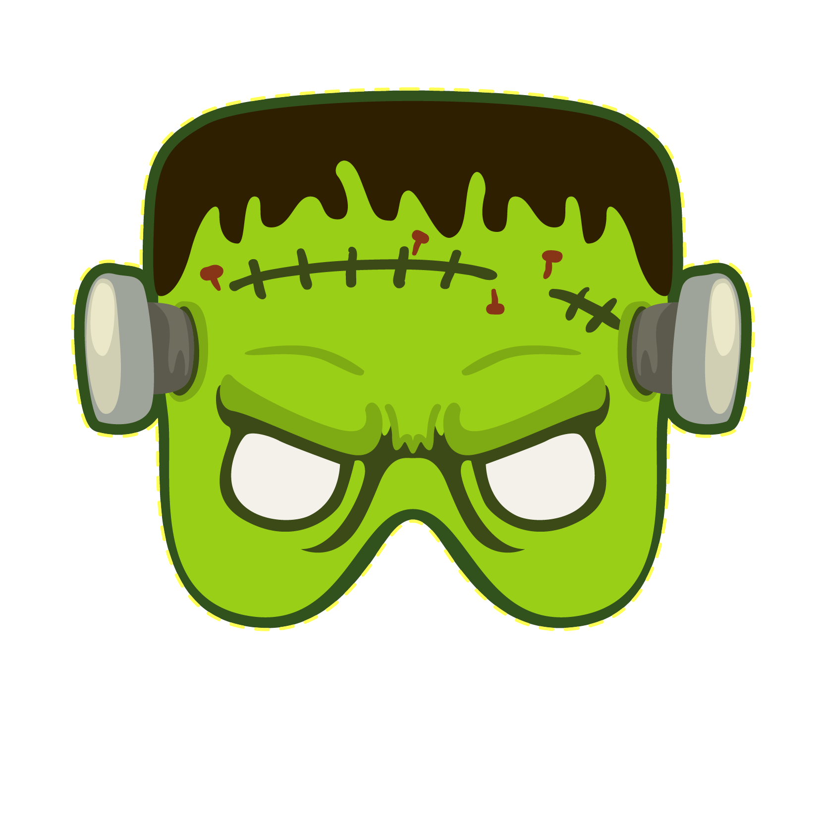 Frankenstein Halloween Frankensteins Mask Monster Download Free Image Clipart