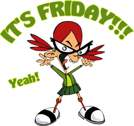 Happy Friday Animated Kid Png Image Clipart