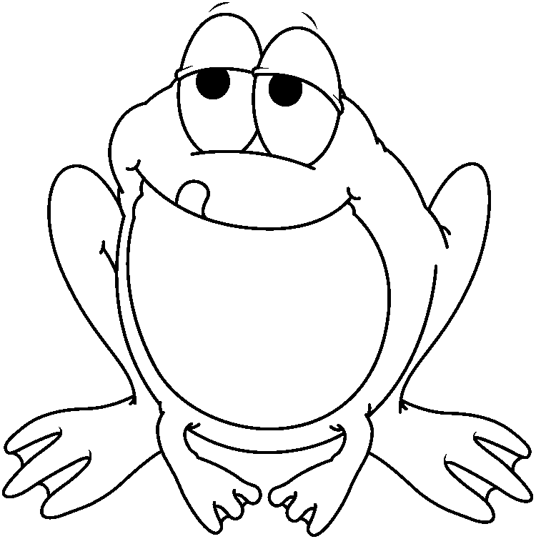 Frogs Tree Frog Black And White Clipart