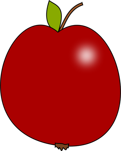 Of Tomato Colour Apple Clipart