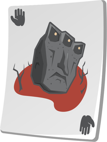 Creature On A Playing Card Clipart