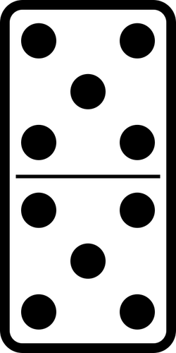 Domino Tile Double Five Clipart