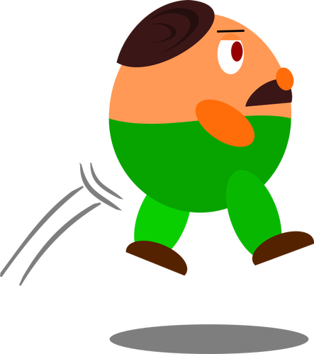 Jumping Video Game Character Clipart