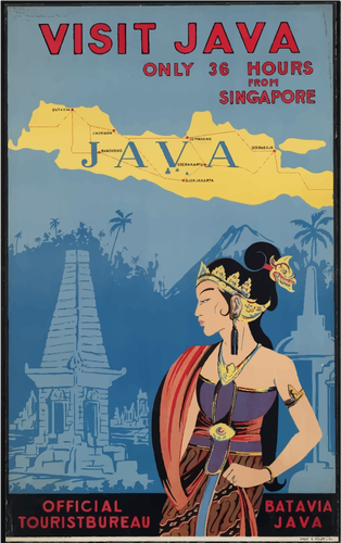 Visit Java Island Clipart