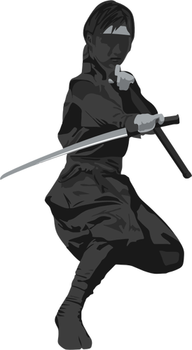 Female Ninja Agent Clipart