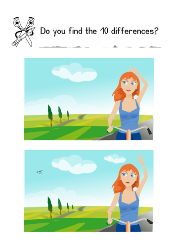 Find 10 Differences Clipart