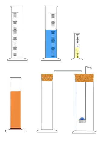 Measuring Cylinders Clipart