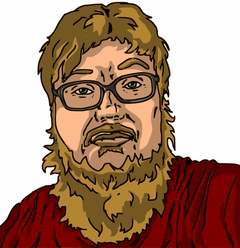 Of Young Guy With Yellow Beard Clipart