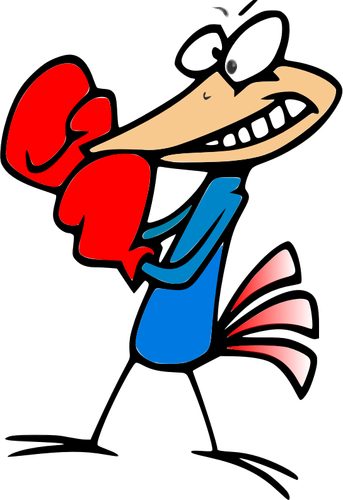 Of Boxing Chick Clipart