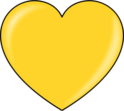 Of Gold Heart Clipart