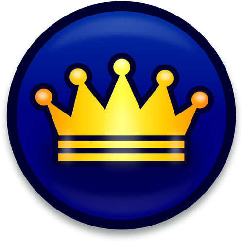 Golden Royal Crown Icon Clipart