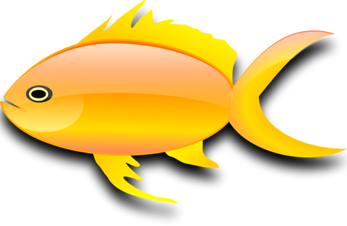 Of Glossy Gold Fish Clipart