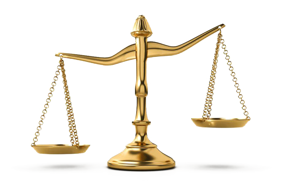 Golden Balance Court Scales Justice Of Judiciary Clipart
