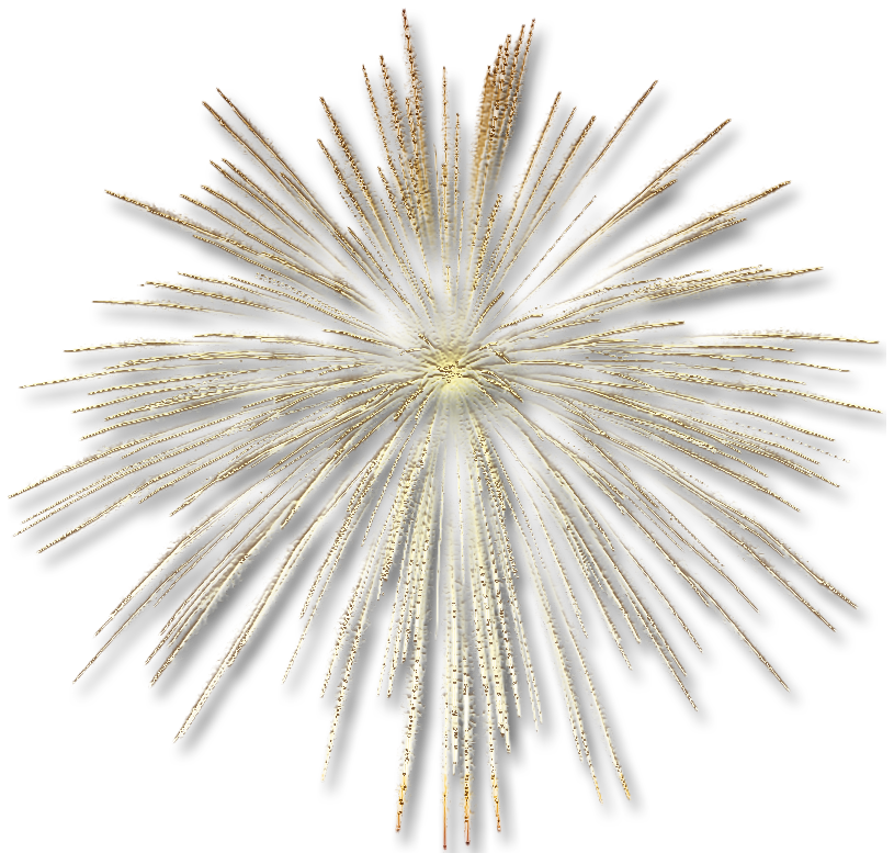 Fireworks Transparent Gold Effect PNG File HD Clipart