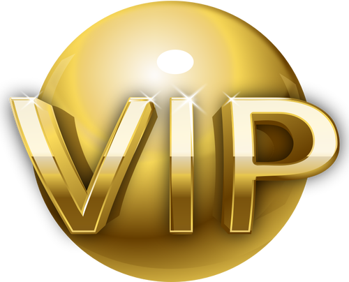 Very Important Person Gold Sign Clipart