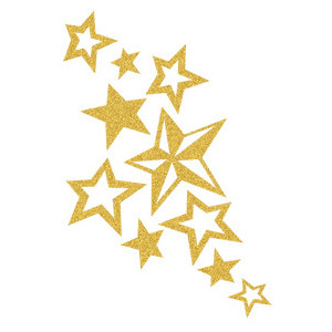 Gold Star Cluster Of Stars Hd Photos Clipart