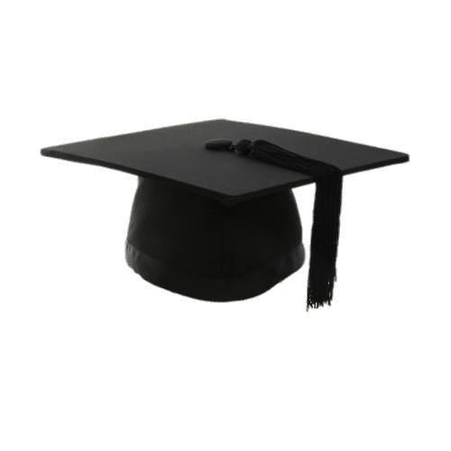 Black Graduation Hat Transparent Stick Free Download Png Clipart