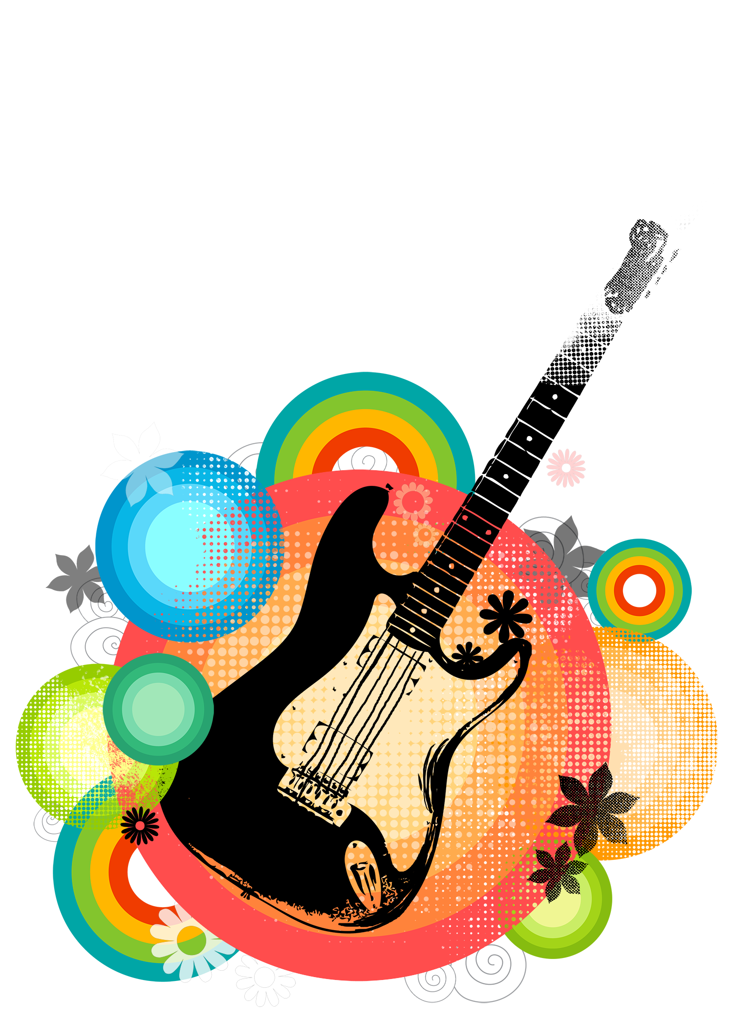 Art Electric Poster Material Guitar Posters Clipart