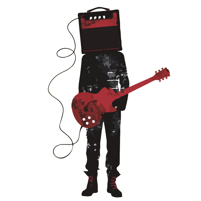 Guitar Electric Ukulele T-Shirt Speaker The Playing Clipart