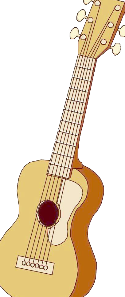 Cuatro Tiple Ukulele Creative Guitar Acoustic Cartoon Clipart