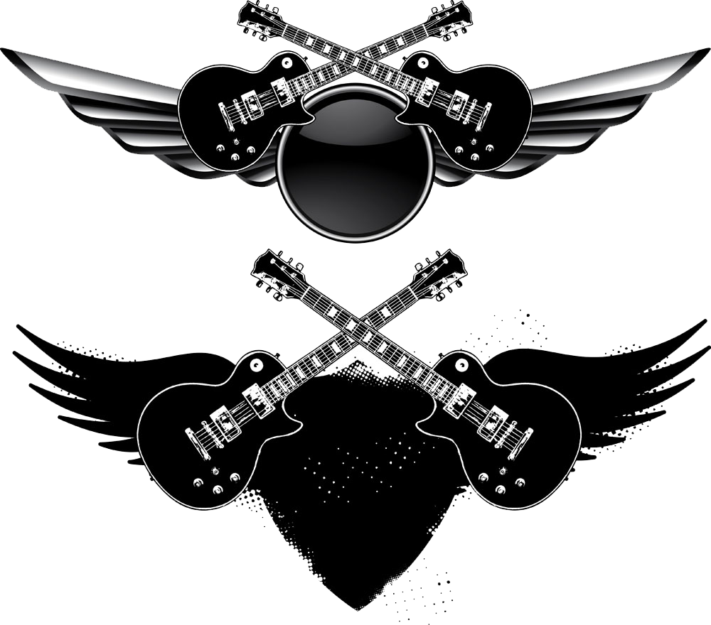 Guitar Instrument Black Electric Musical HQ Image Free PNG Clipart