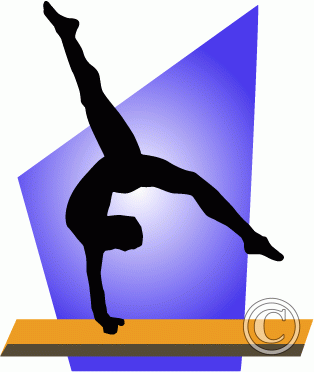 Gymnastics Black And White Free Download Png Clipart