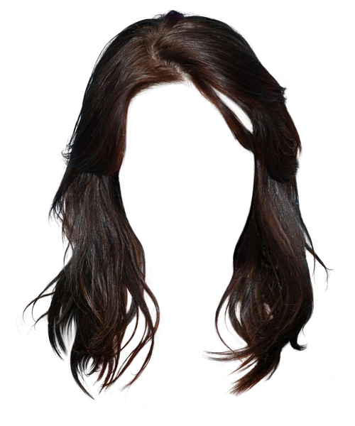 Brown Hairstyle Brunette Material Style Long Hair Clipart