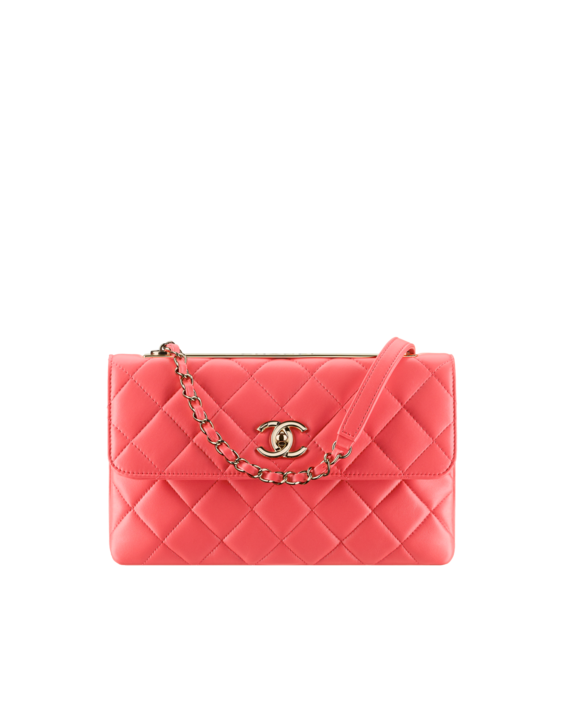 Handbag Pink Leather Tone Chanel Free Transparent Image HD Clipart