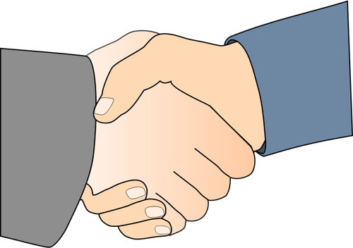 Color Of Handshake Clipart