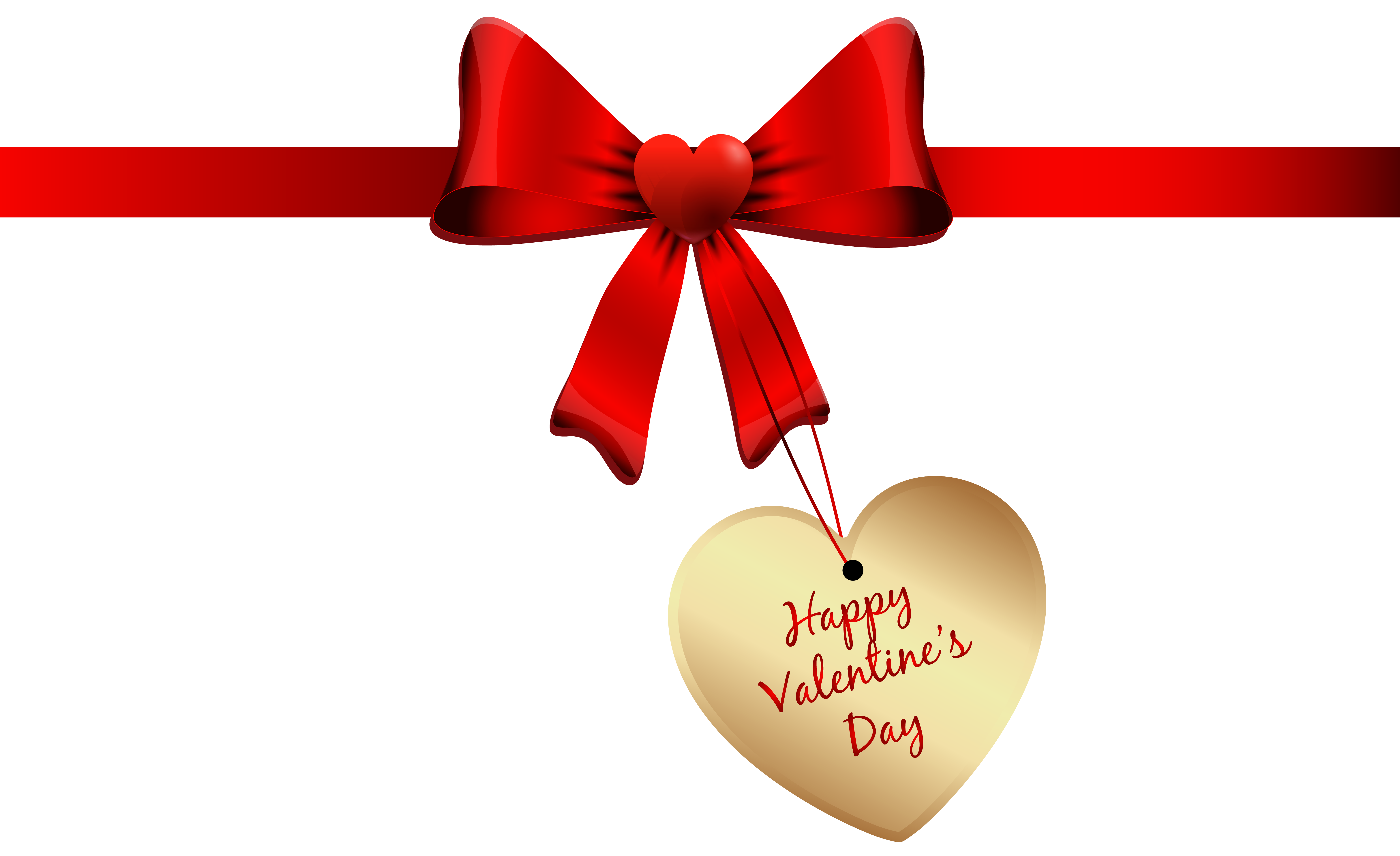 Happy Valentines Day Bow Valentine'S Free HQ Image Clipart