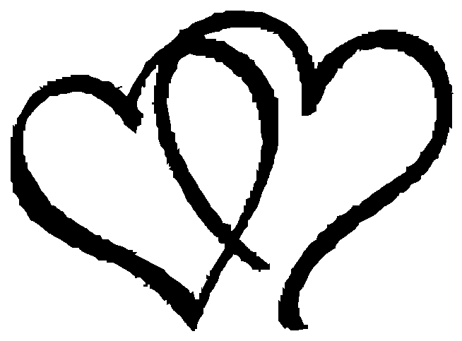 Wedding Hearts Black And White Image Png Clipart