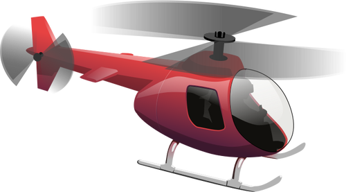 Red Helicopter Clipart